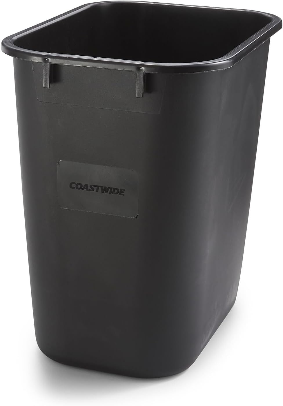 image:imageCOASTWIDE Professional Indoor Trash Can Without Lid Black Soft Molded Plastic 7 Gallon CW56429Black