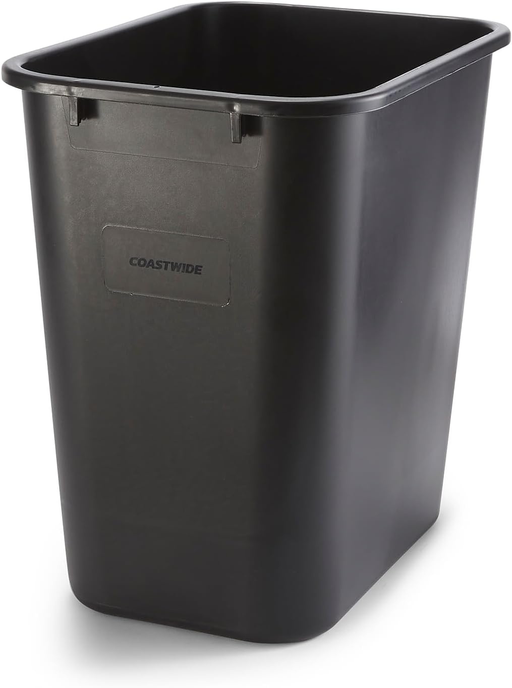 image:imageCOASTWIDE Professional Indoor Trash Can Without Lid Black Soft Molded Plastic 7 Gallon CW56429Black