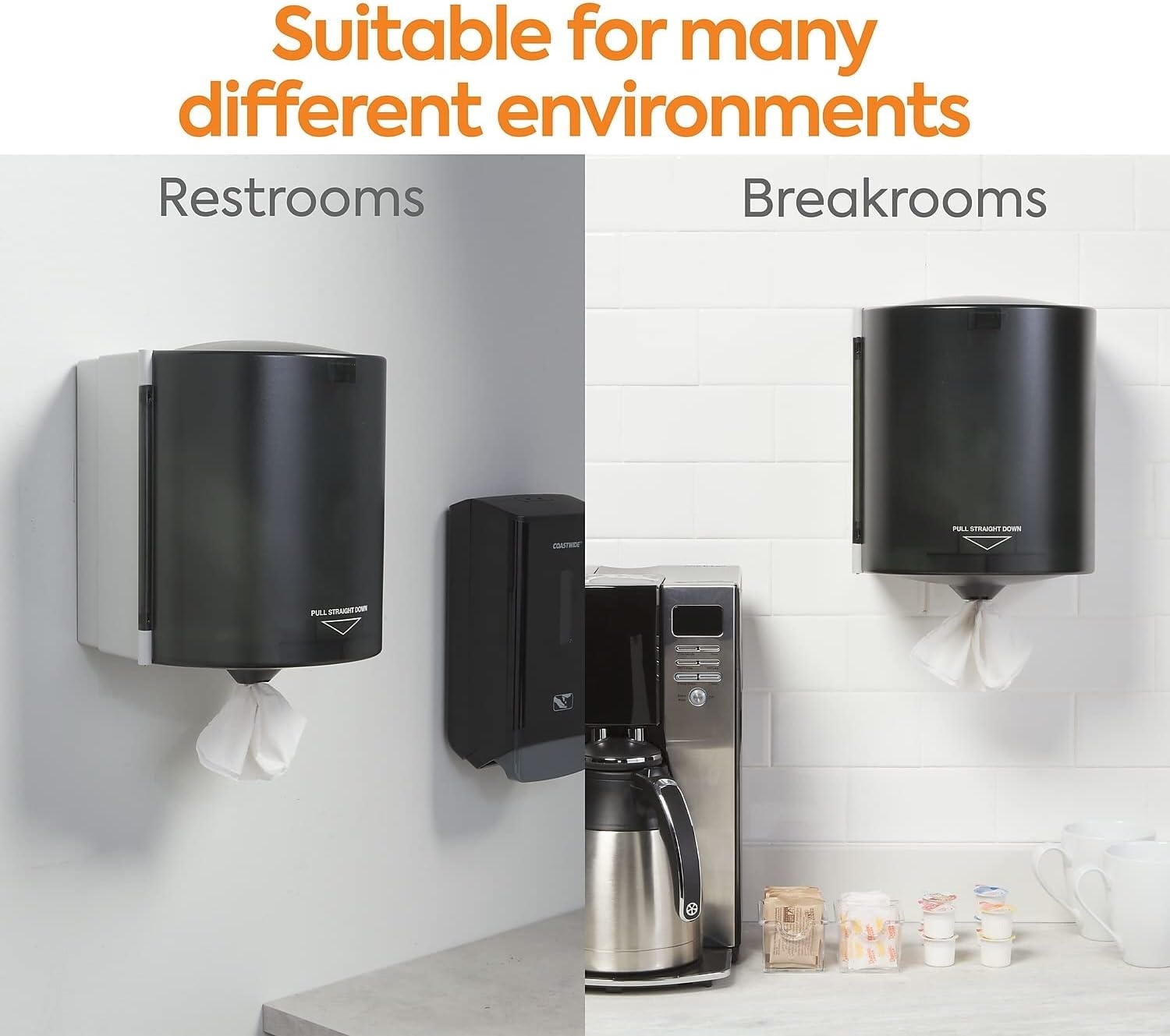 image:imageCoastwide Professional Recycled Centerpull Paper Towels 2ply 600 SheetsRoll 6 RollsPackStandard