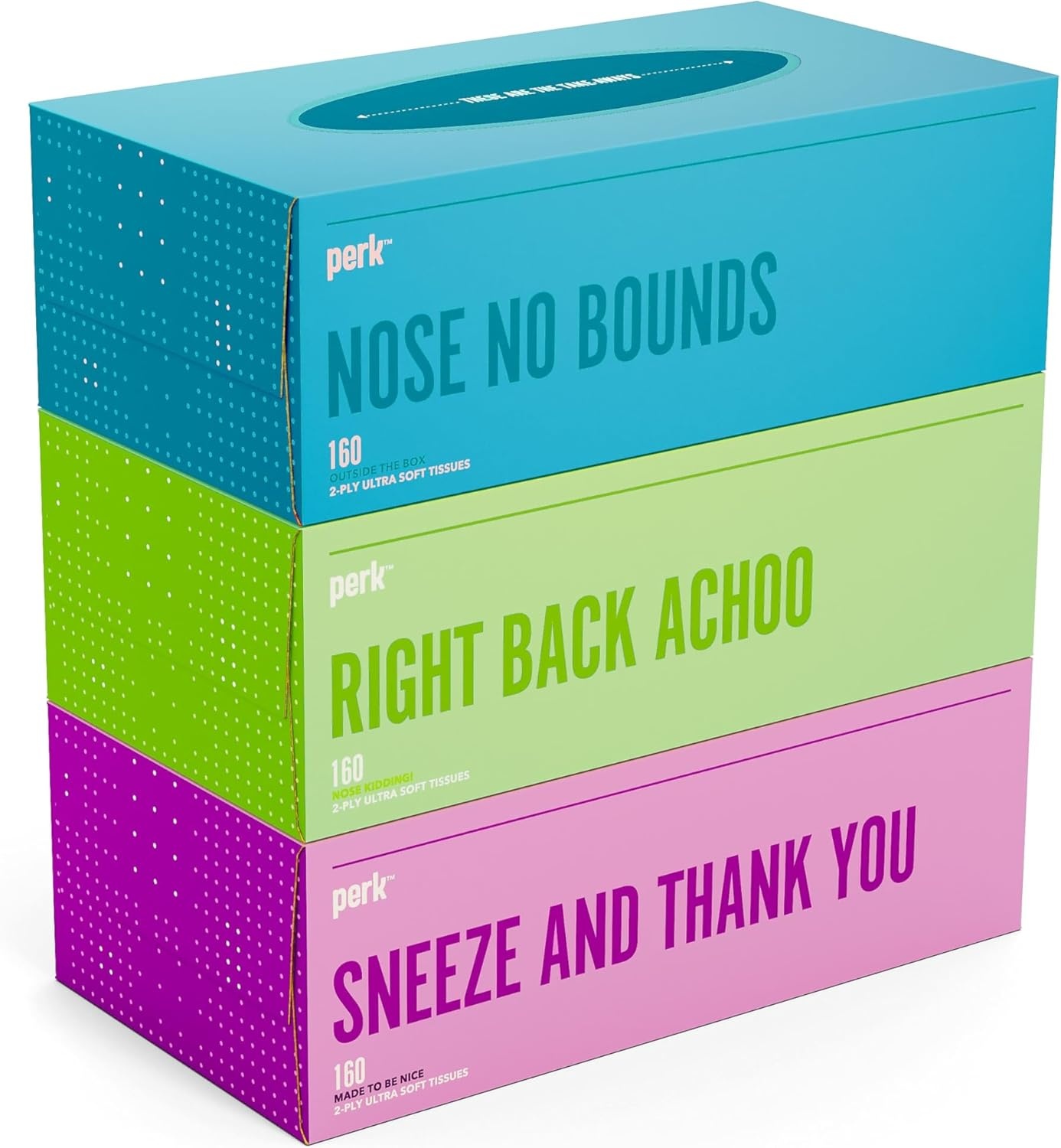 image:imagePerk UltraSoft Facial Tissues 2Ply Gentle amp Durable 95 Tissues per Box 6 Cube Pack White36 Pack