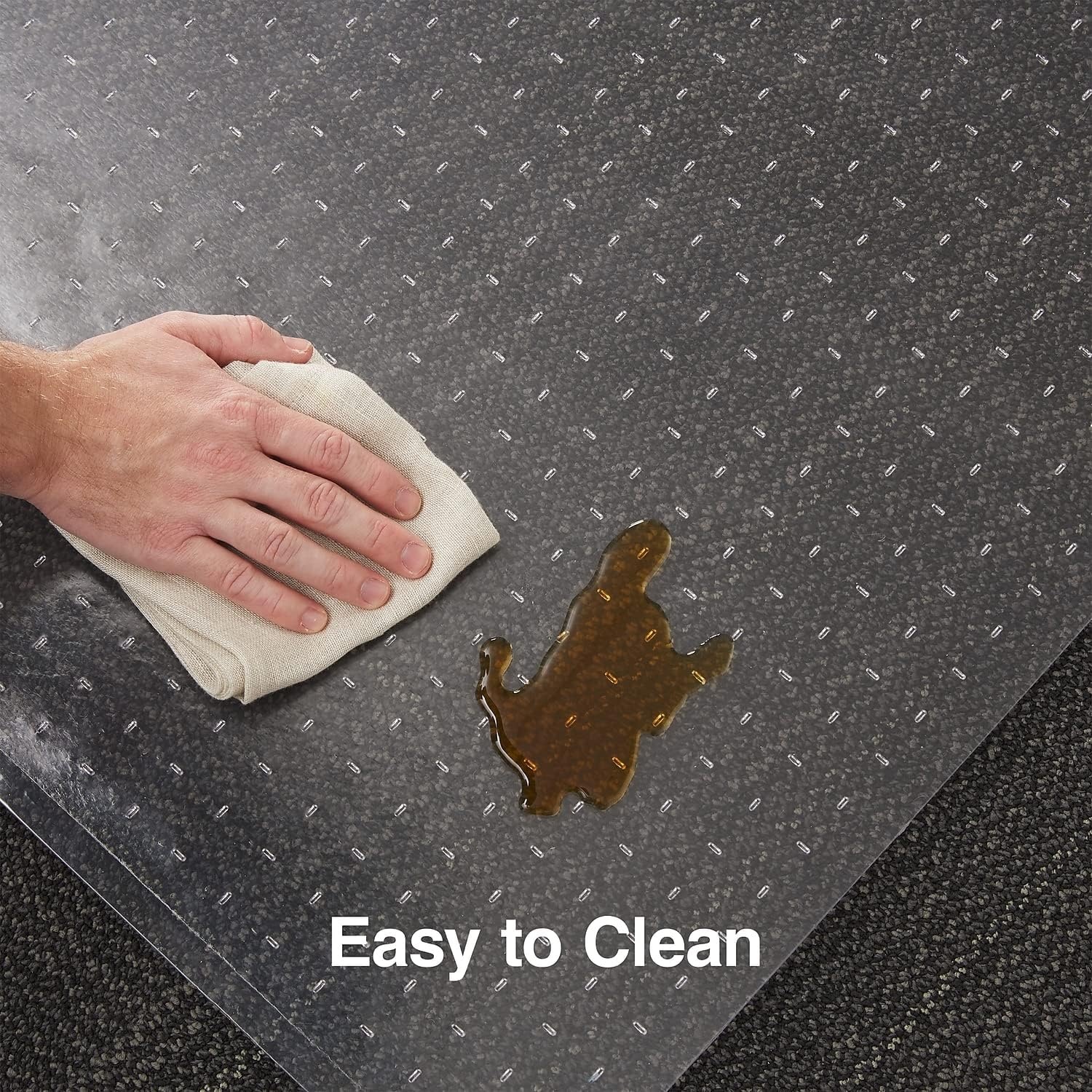 image:imageStaples Office Chair Mat Clear Floor Mats LowPile Carpets 60 x 46 Inch Smooth Glide36 x 48