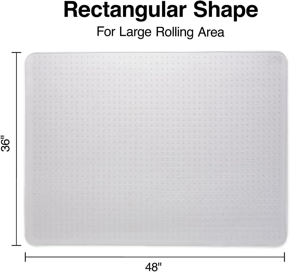 image:imageStaples Office Chair Mat Clear Floor Mats LowPile Carpets 60 x 46 Inch Smooth Glide36 x 48
