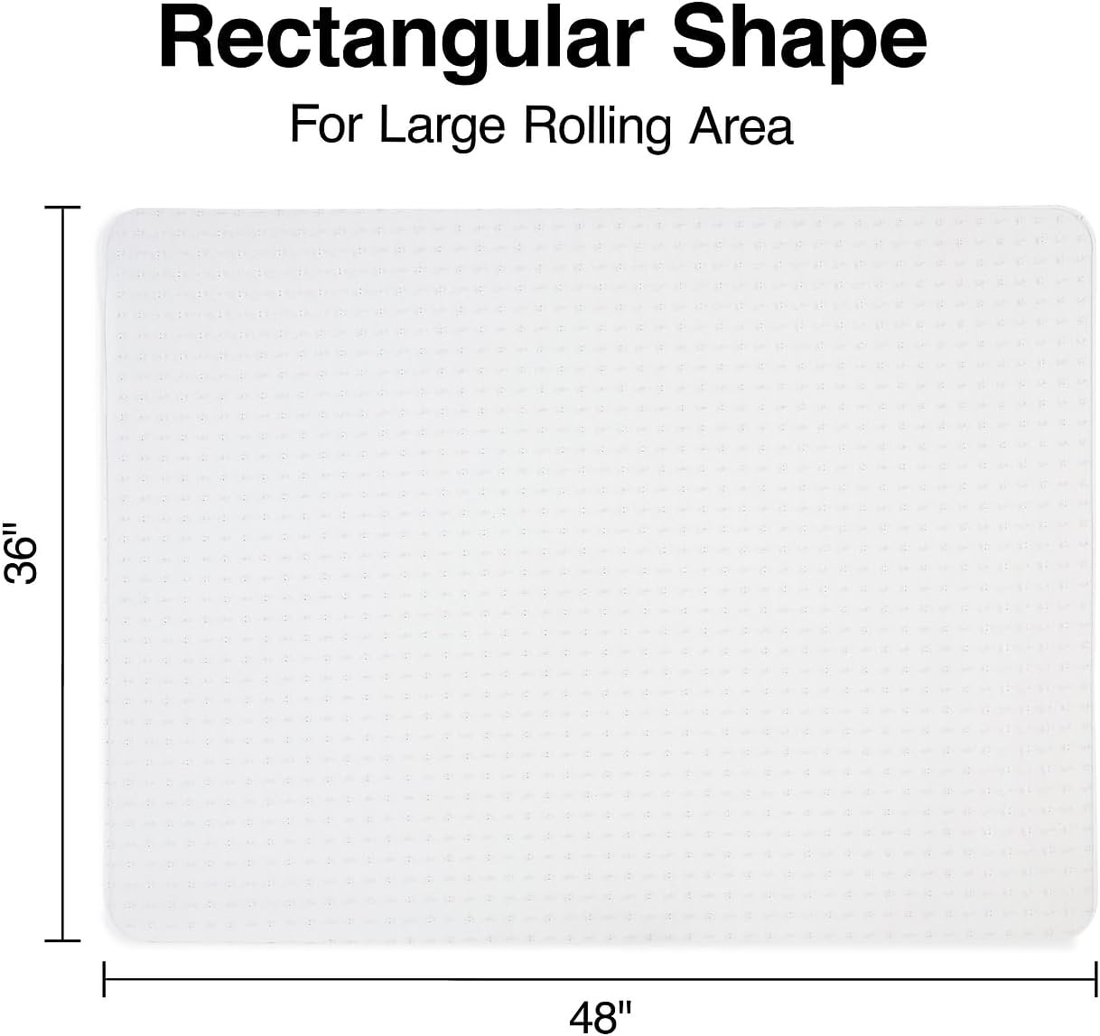 image:imageStaples Office Chair Mat Clear Floor Mats LowPile Carpets 60 x 46 Inch Smooth Glide36 x 48