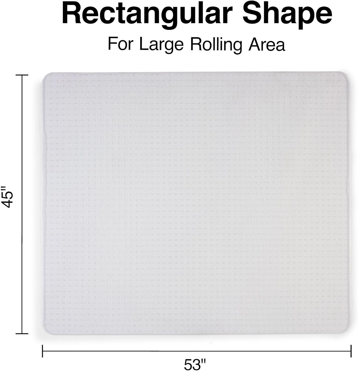 image:imageStaples Office Chair Mat Clear Floor Mats LowPile Carpets 60 x 46 Inch Smooth Glide45 x 53