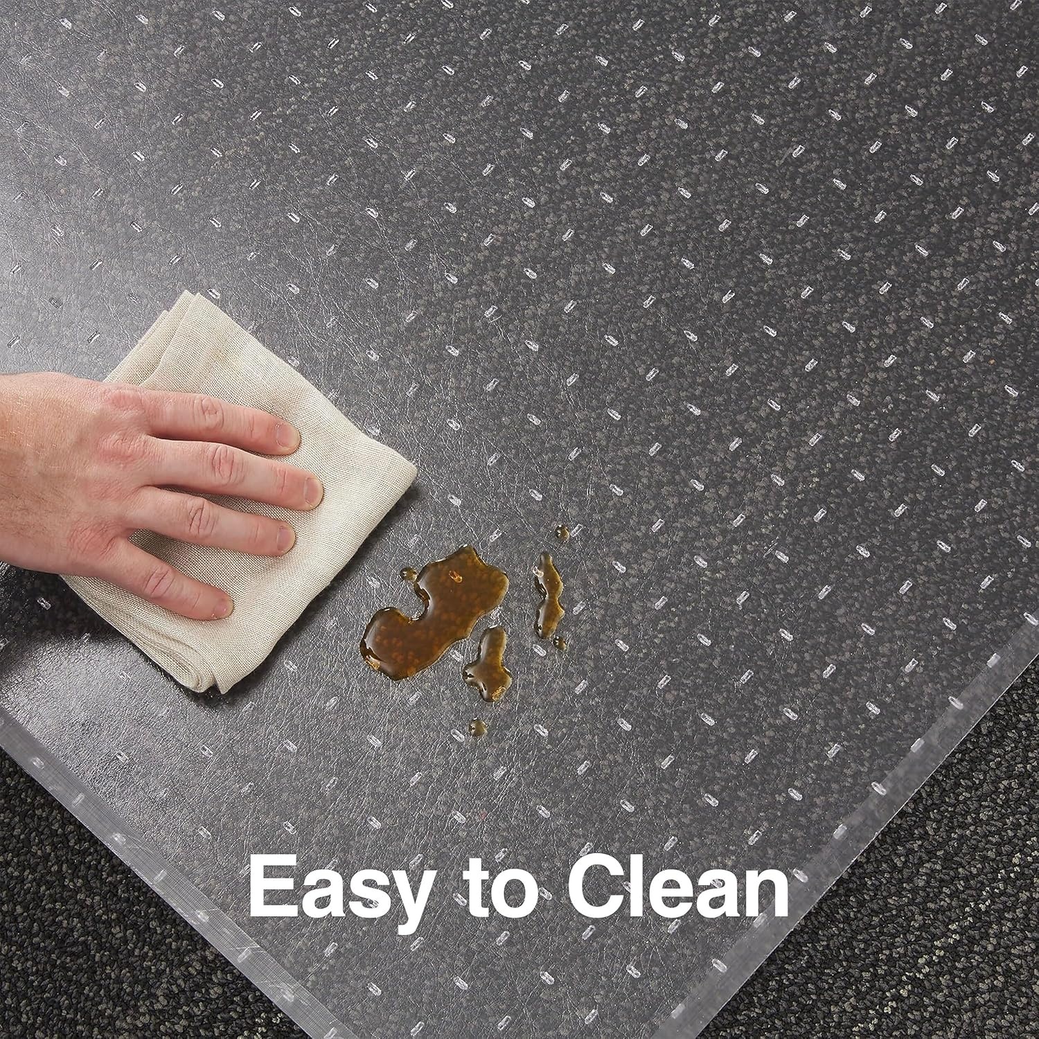 image:imageStaples Office Chair Mat Clear Floor Mats LowPile Carpets 60 x 46 Inch Smooth Glide45 x 53