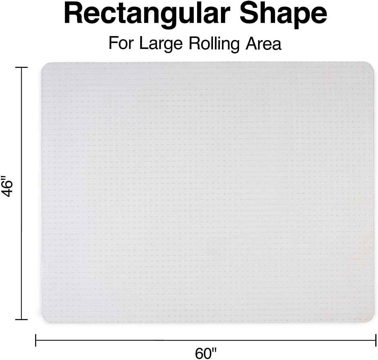image:imageStaples Office Chair Mat Clear Floor Mats LowPile Carpets 60 x 46 Inch Smooth Glide46 x 60