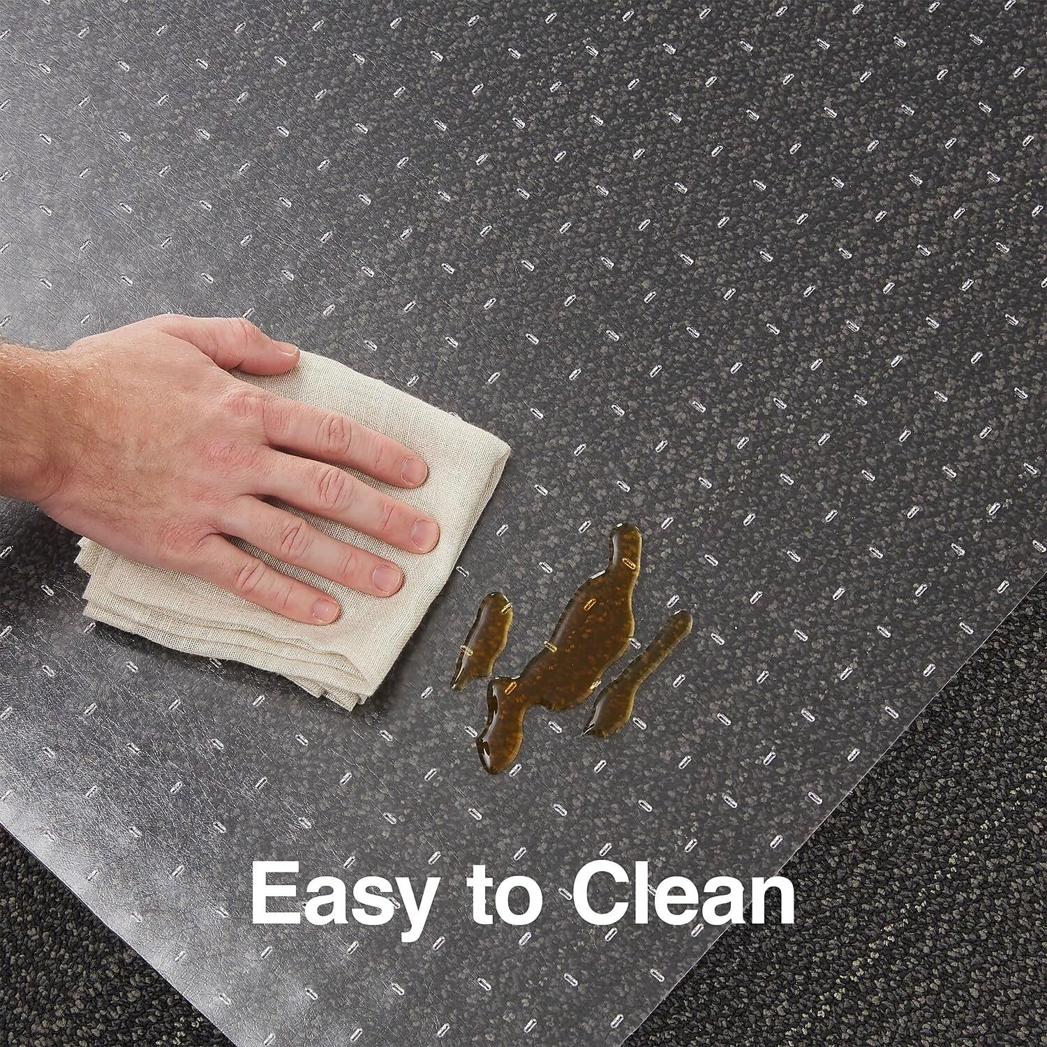 image:imageStaples Office Chair Mat Clear Floor Mats LowPile Carpets 60 x 46 Inch Smooth Glide46 x 60