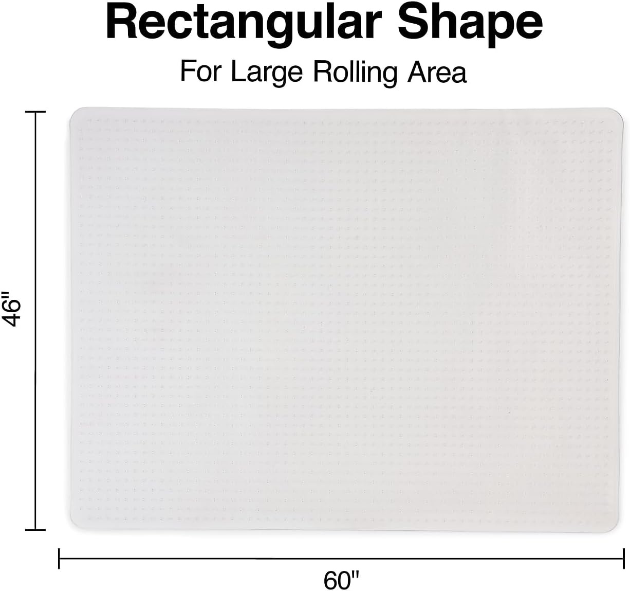 image:imageStaples Office Chair Mat Clear Floor Mats LowPile Carpets 60 x 46 Inch Smooth Glide46 x 60