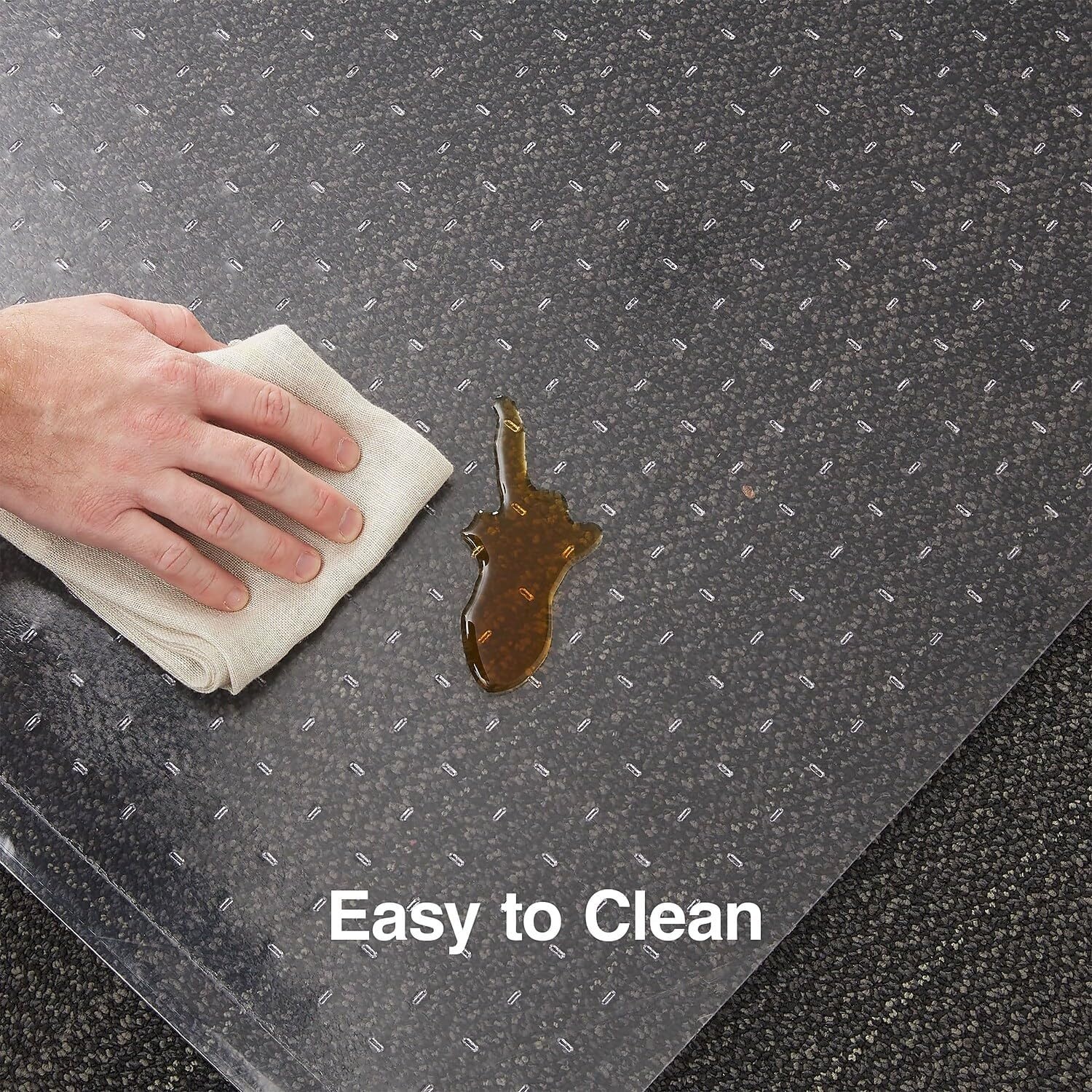 image:imageStaples Office Chair Mat Clear Floor Mats LowPile Carpets 60 x 46 Inch Smooth Glide46 x 60