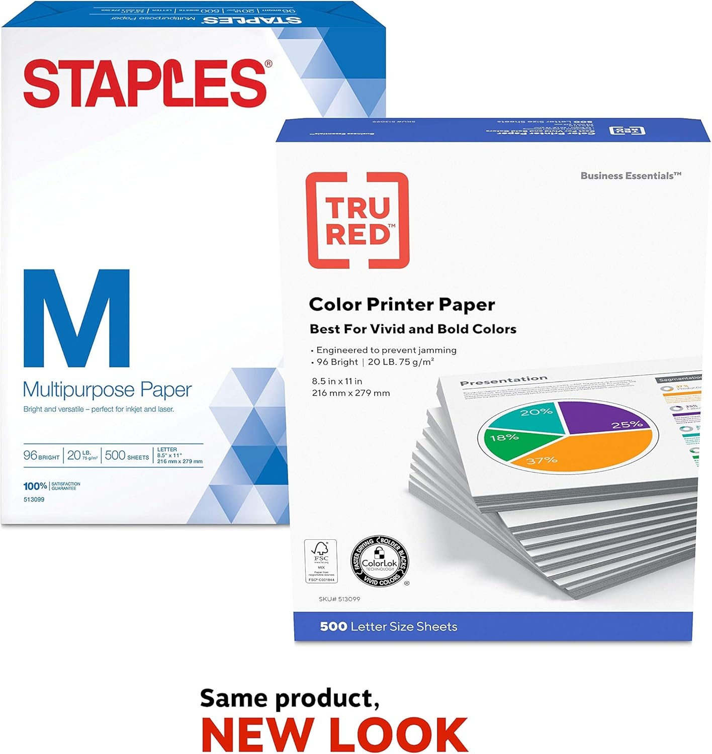 image:imageTRU RED Printer Paper 85 x 11 inch 20 lbs For Office School amp Home85 x 11