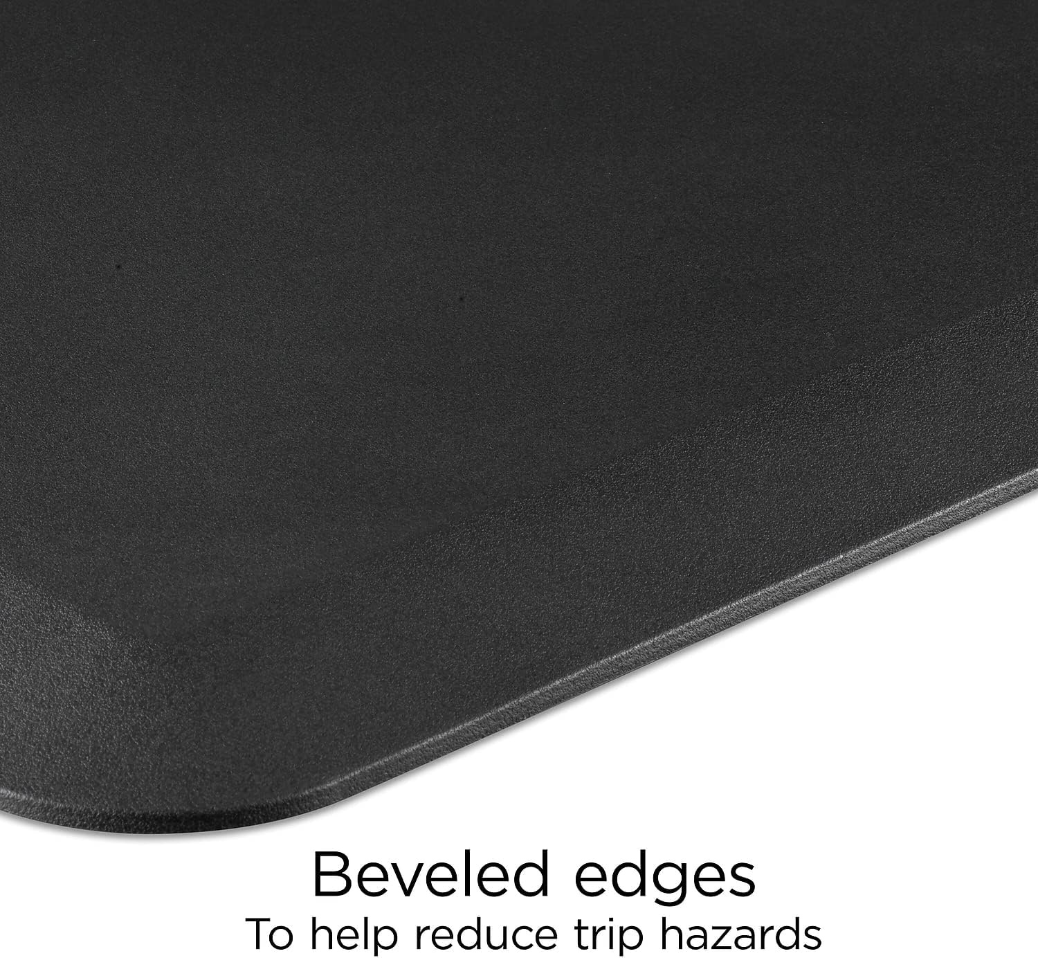 image:imageUnion amp Scale Flexfit AntiFatigue Floor Mat Cushioned Ergonomic Standing Mat NonSlip Waterproof 315 x 195 Black 2Pack