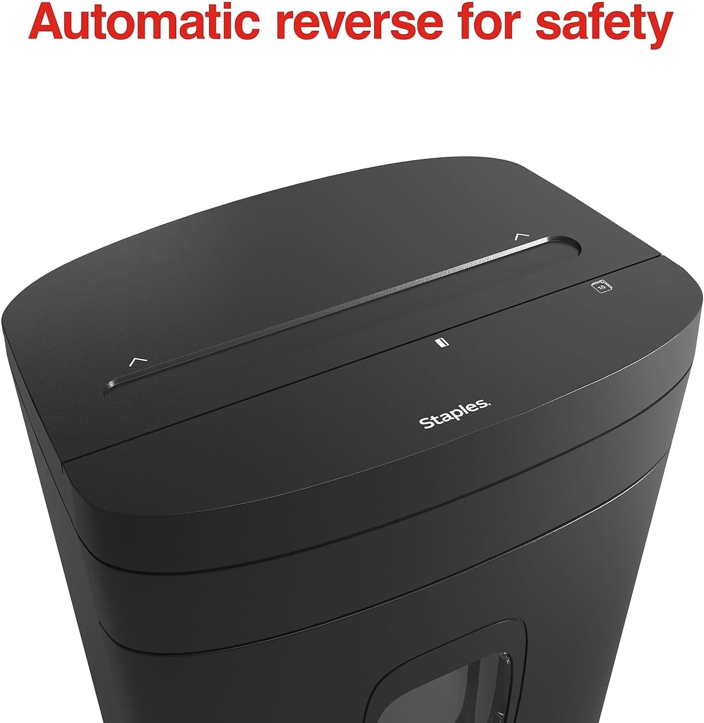 image:imageStaples 20Sheet MicroCut Paper Shredder HighSecurity Document amp Credit Card Shredding for Offices Black10 Sheet