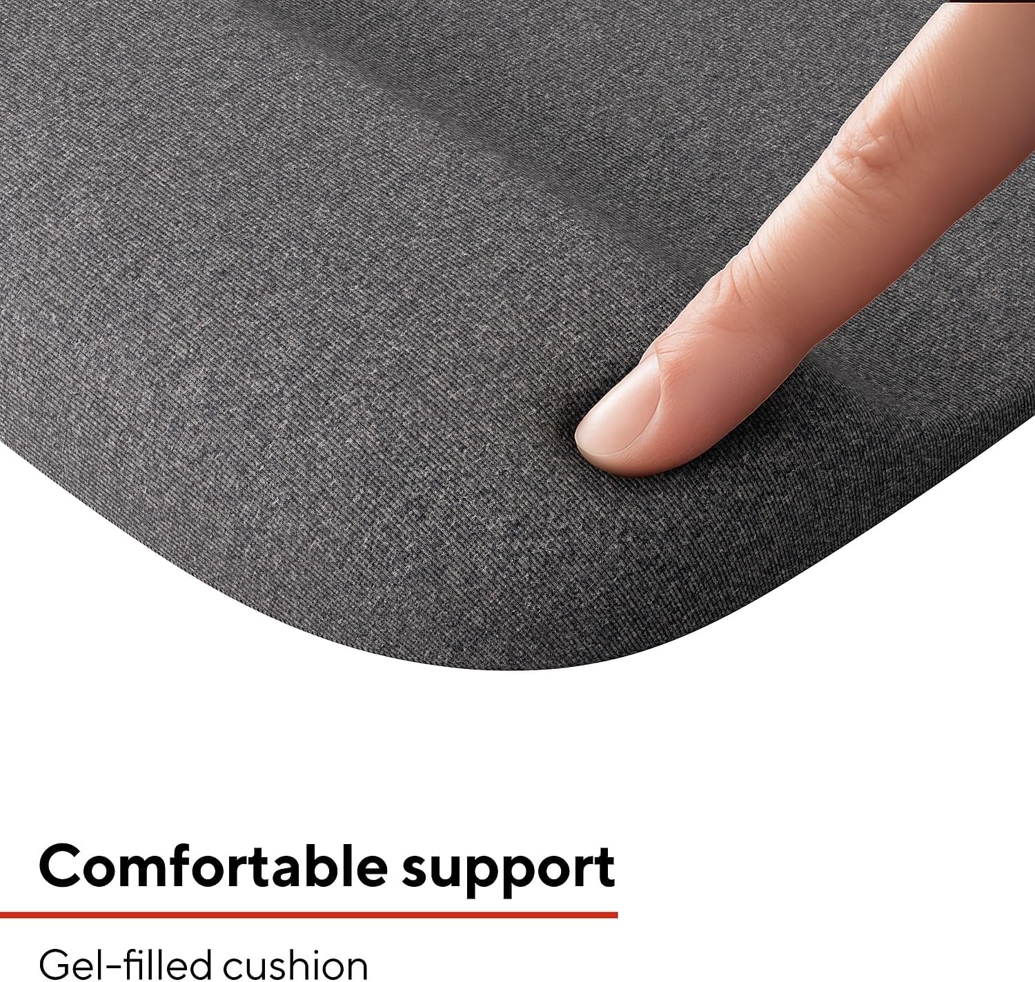 image:imageStaples Mouse Pad with Gel Wrist Rest Ergonomic NonSlip Base Soft Wrist Support for Comfortable Typing amp Precise Mouse Control Black 53326Gray