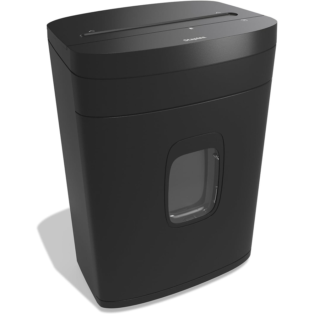 image:imageStaples 20Sheet MicroCut Paper Shredder HighSecurity Document amp Credit Card Shredding for Offices Black10 Sheet