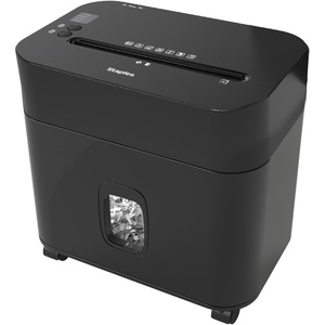 image:imageStaples 20Sheet MicroCut Paper Shredder HighSecurity Document amp Credit Card Shredding for Offices Black12 Sheet Wide