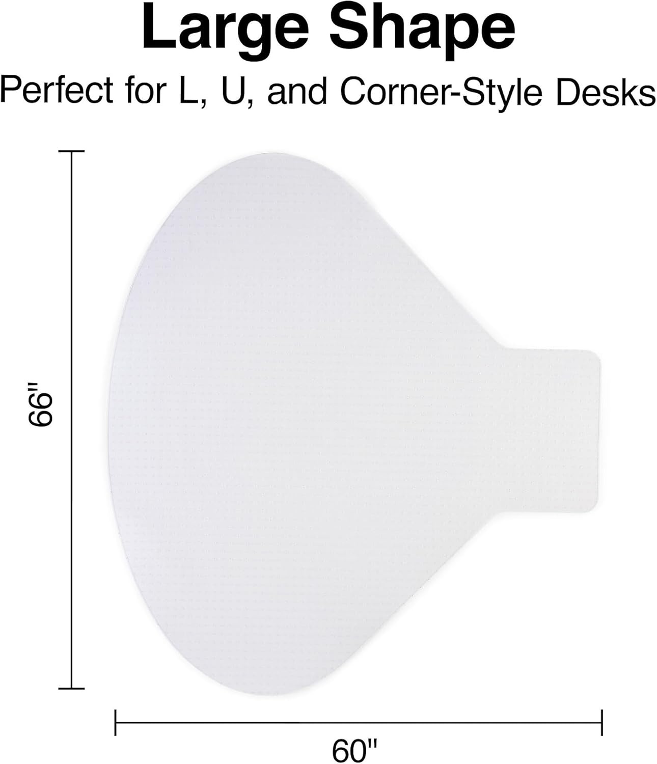 image:imageStaples Carpet Chair Mat MediumPile Clear 20237CC66 x 60