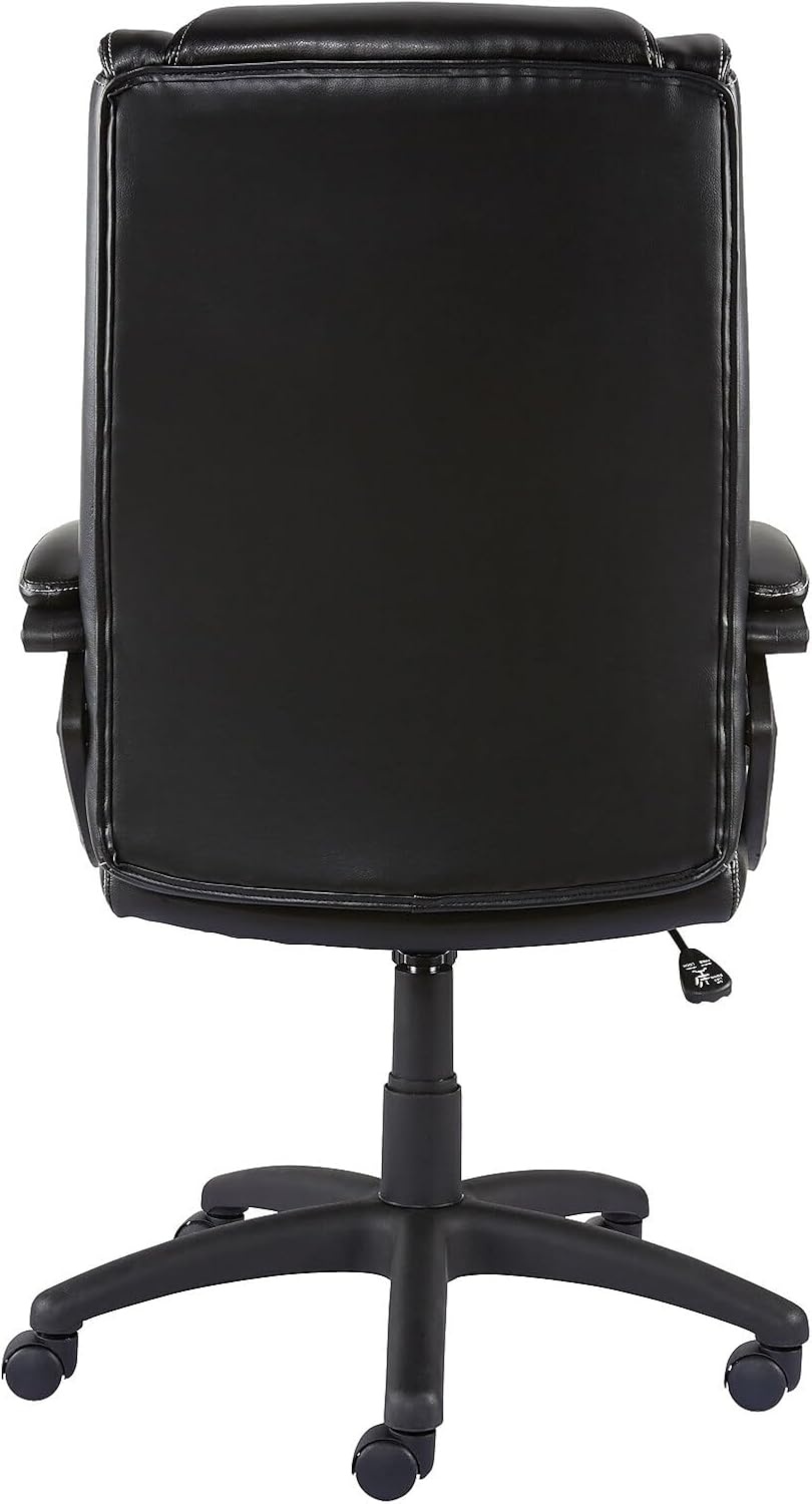 image:imageStaples Kelburne Luxura Faux Leather Computer and Desk Chair Black 2Pack