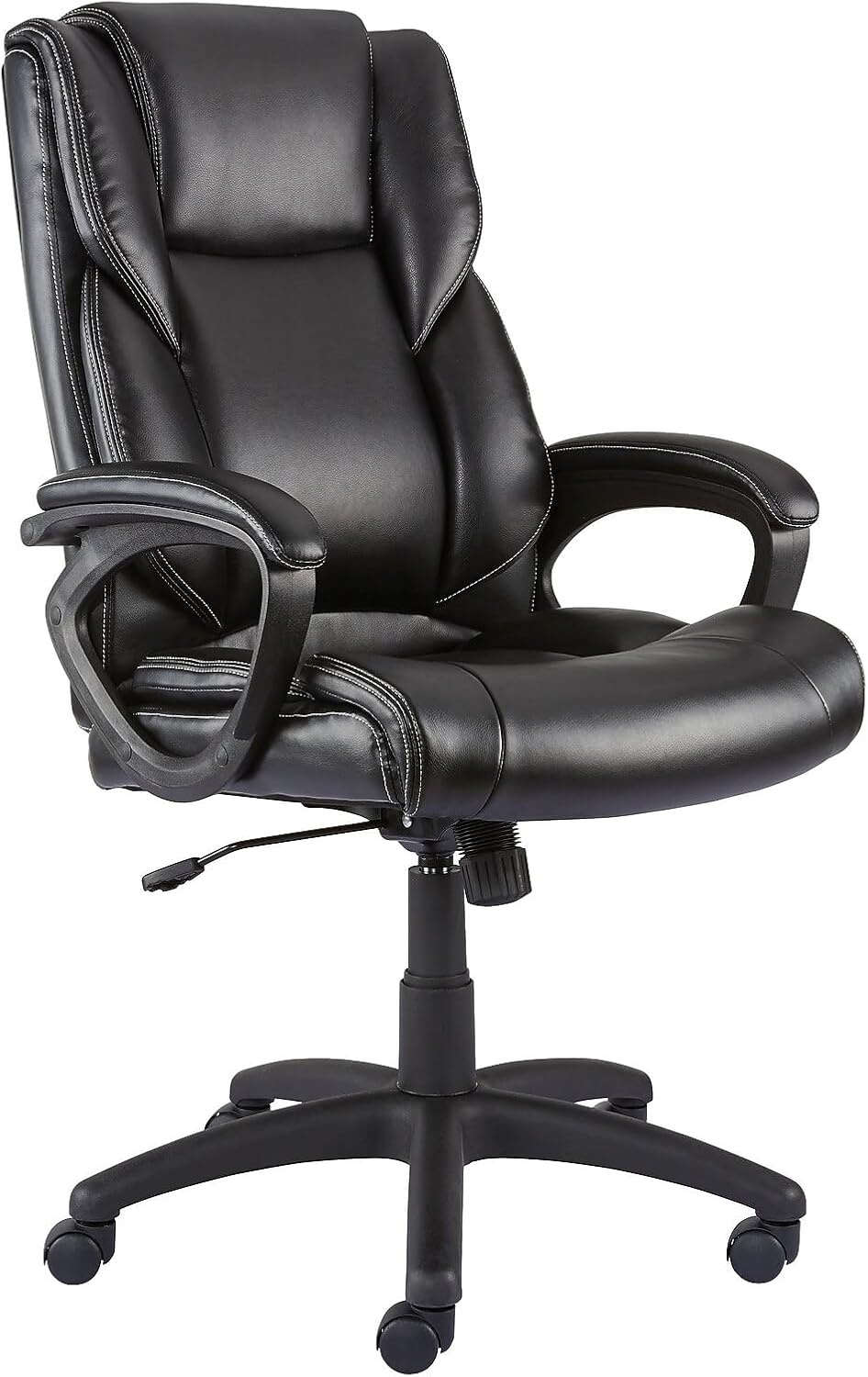 image:imageStaples Kelburne Luxura Faux Leather Computer and Desk Chair Black 2Pack