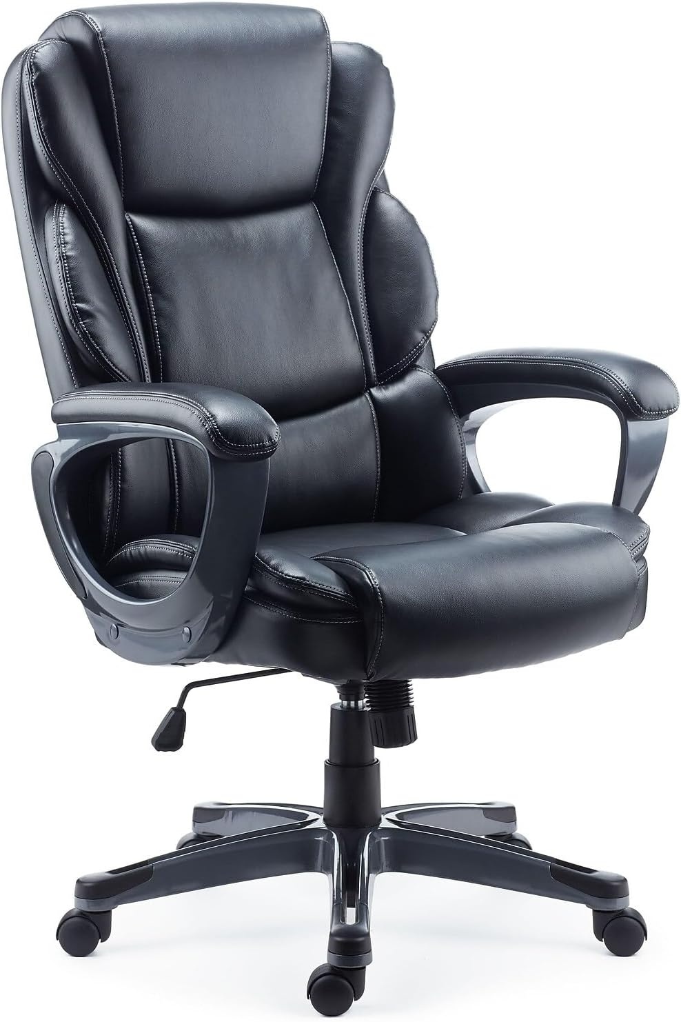 image:imageStaples Mcallum Bonded Leather Manager Chair Black2Pack
