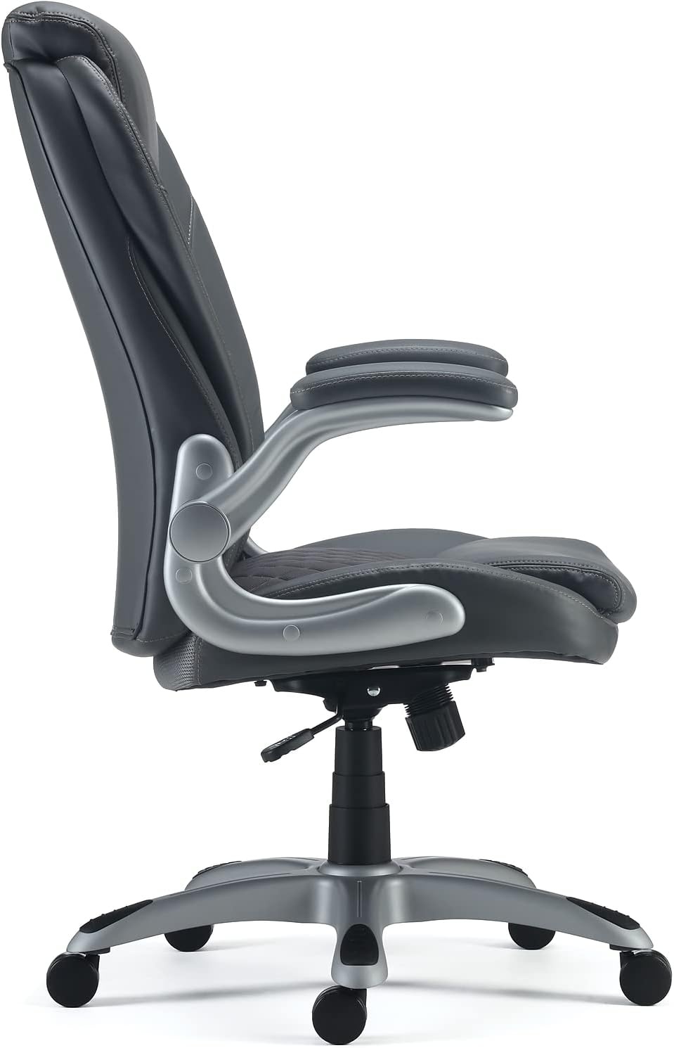 image:imageStaples Sorina Bonded Leather Chair Grey 2Pack