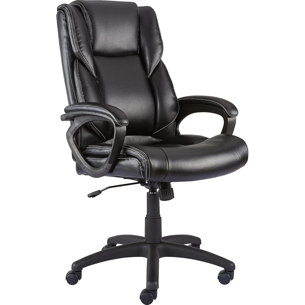 image:imageStaples Kelburne Luxura Faux Leather Computer and Desk Chair Black 2Pack