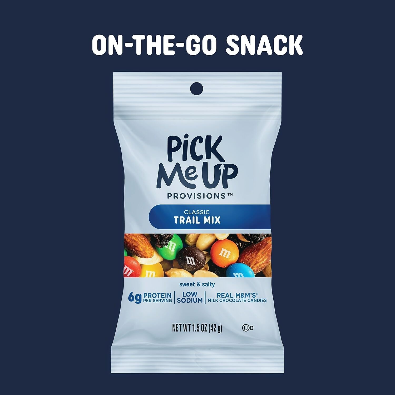 image:imagePick Me Up Provisions Classic Trail Mix 48 SingleServe Bags HighProtein Snack Perfect for LunchesClassic