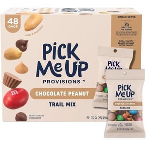 image:imagePick Me Up Provisions Classic Trail Mix 48 SingleServe Bags HighProtein Snack Perfect for LunchesChocolate